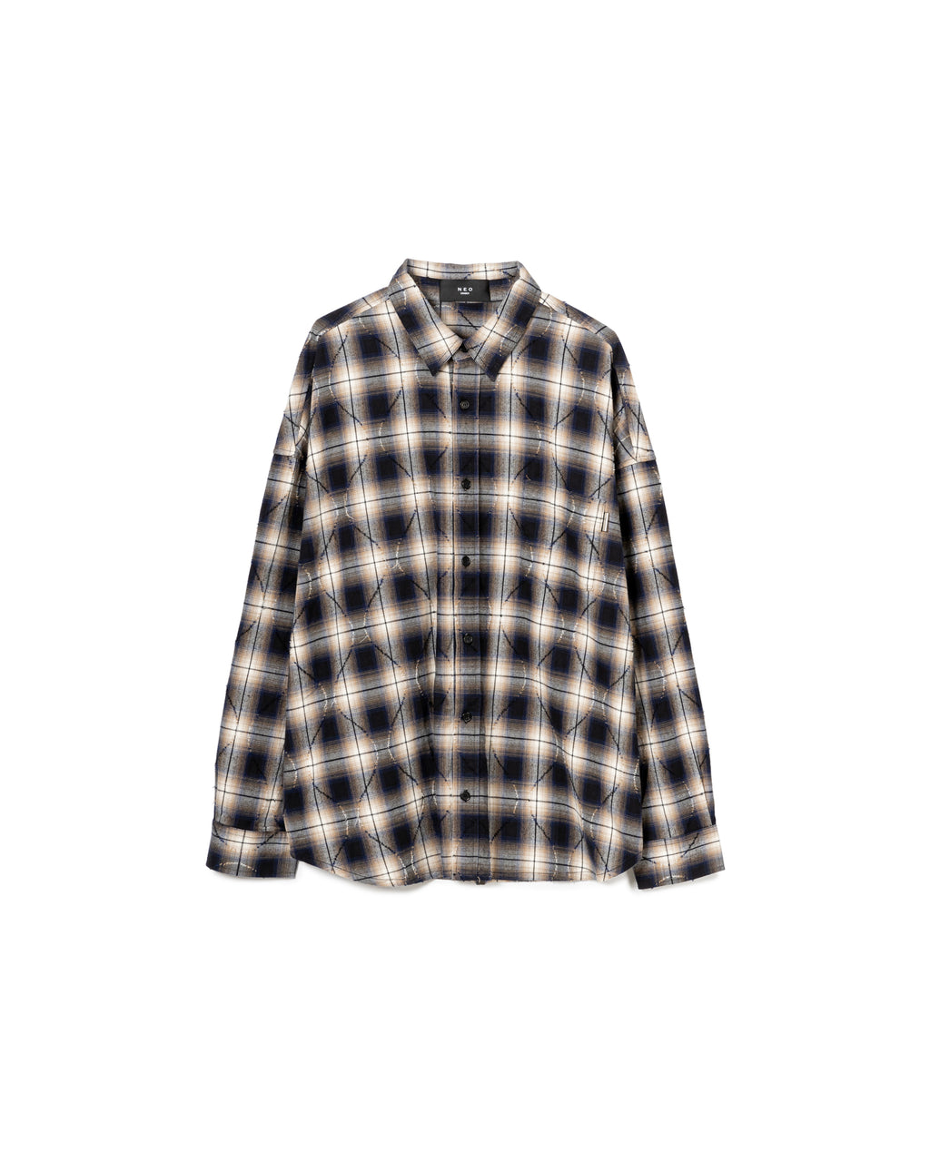 Distressed Plaid Shirt
