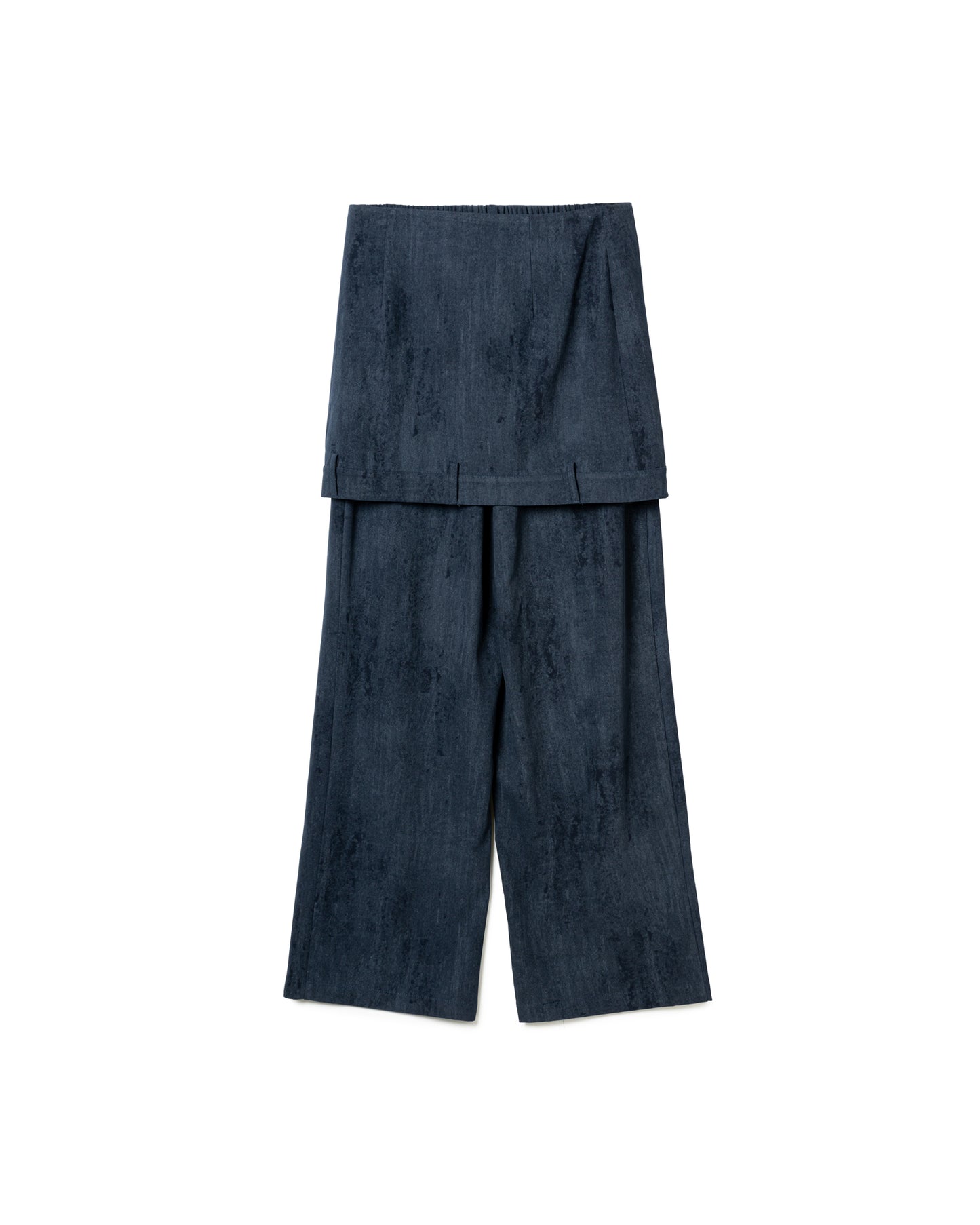 Asymmetric Layered Wrap Pants