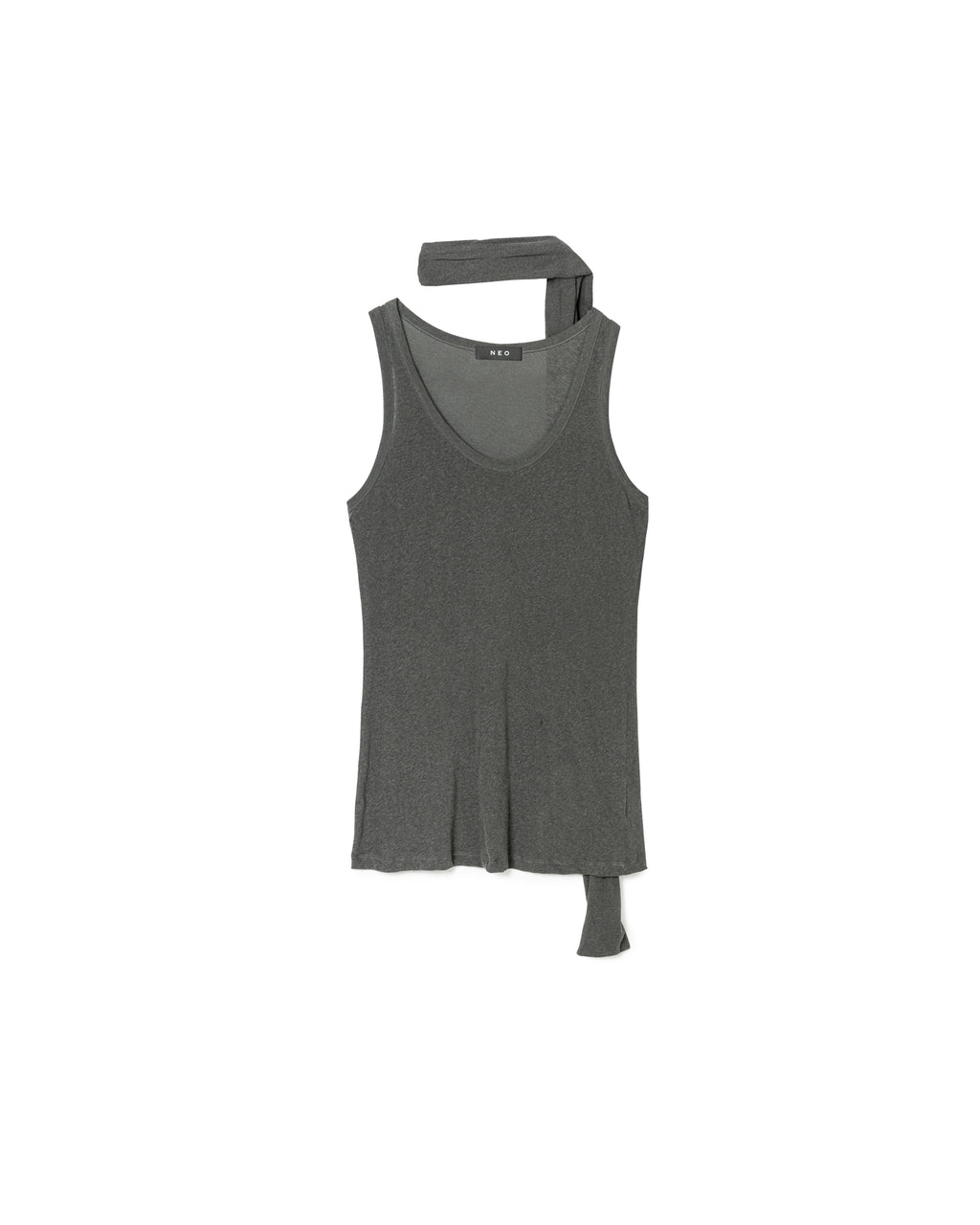 Draped Scarf Tank Top