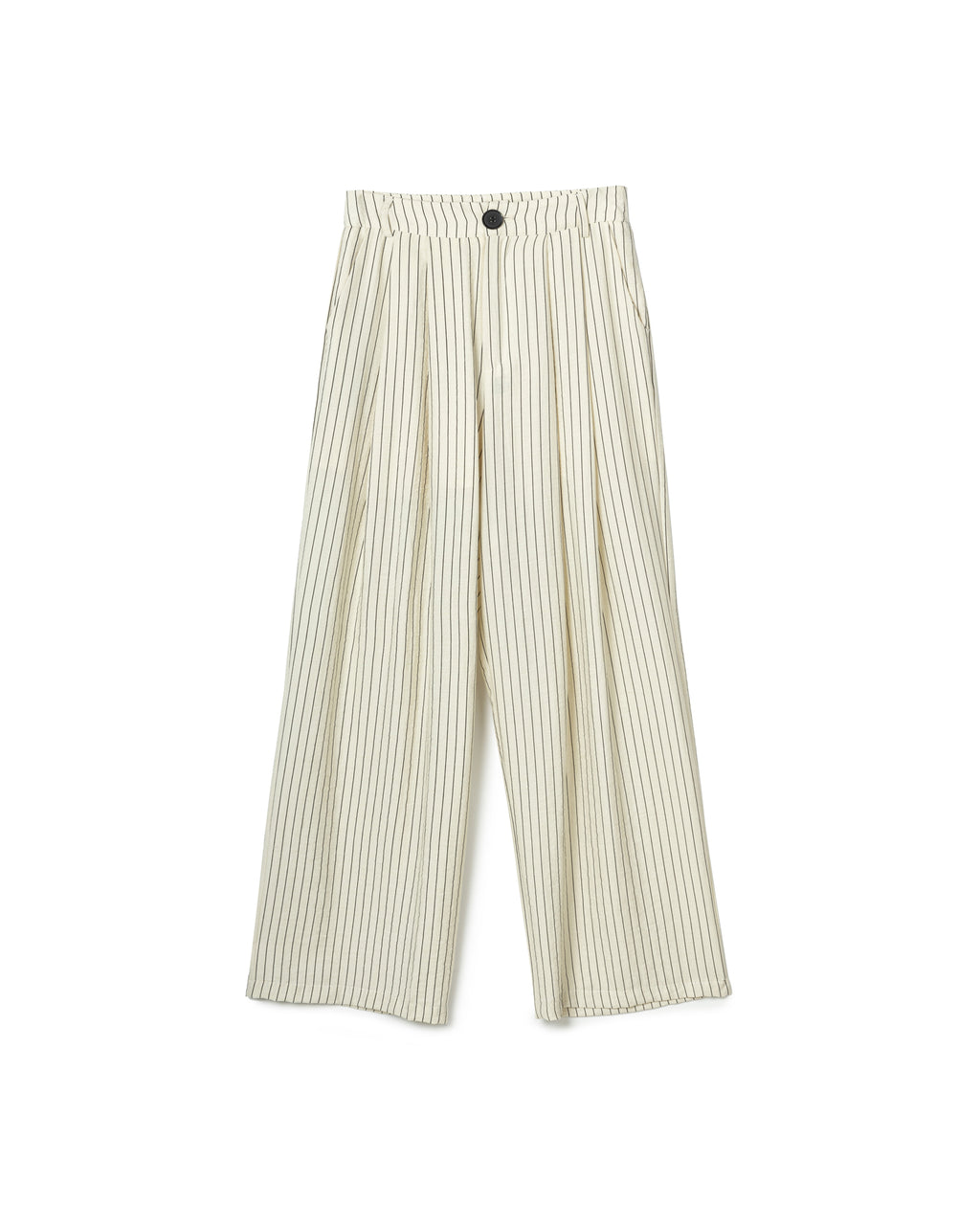 Pinstripe One-Shoulder Set