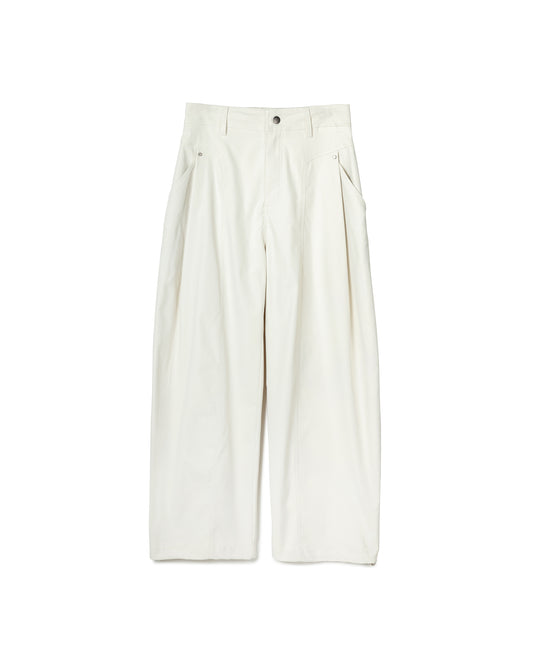 Structured Barrel-Leg Pants