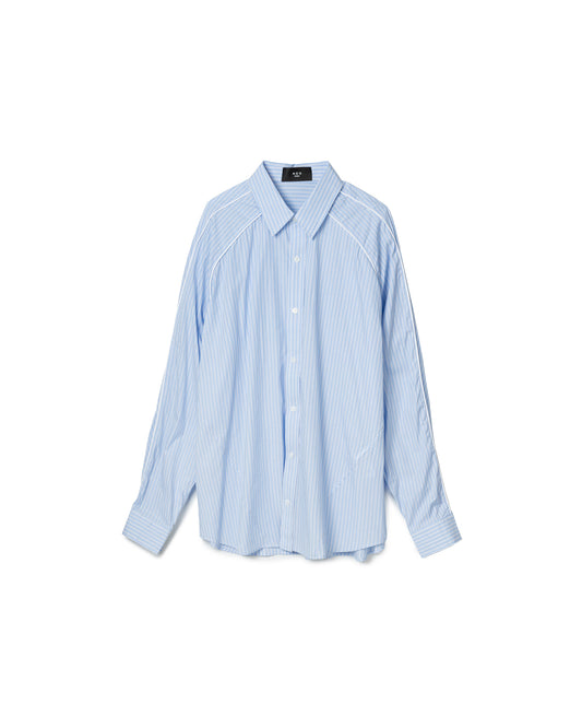 Contrast Seam Stripe Shirt