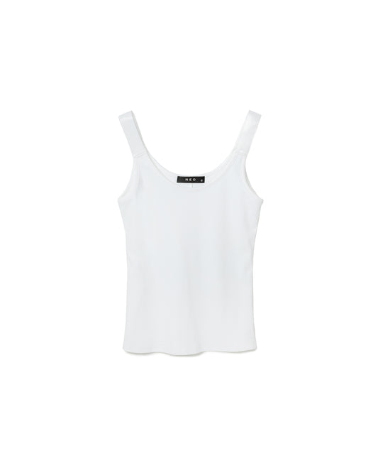 Wide-Strap Fitted Tank