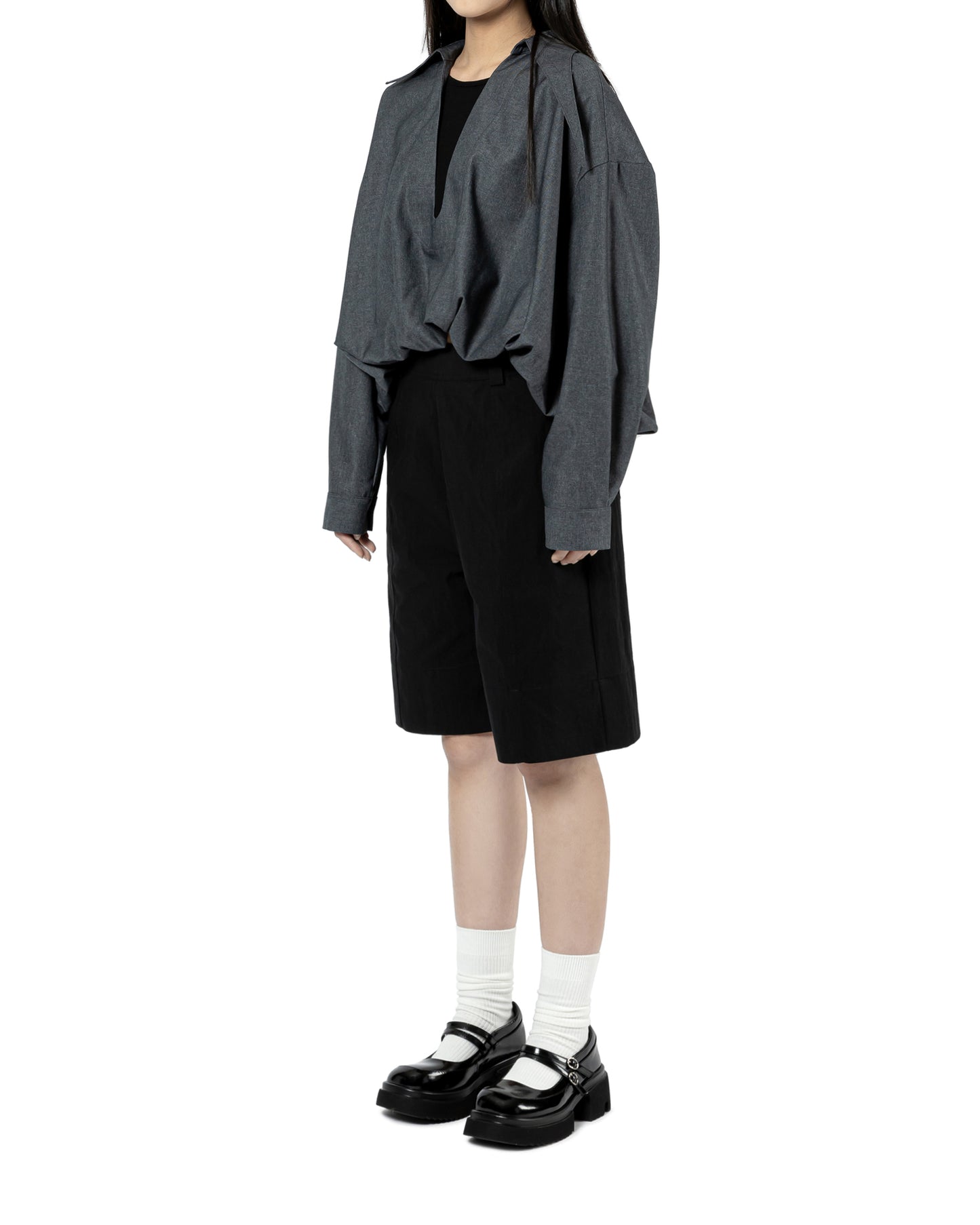 V-neck Overlay Shirt
