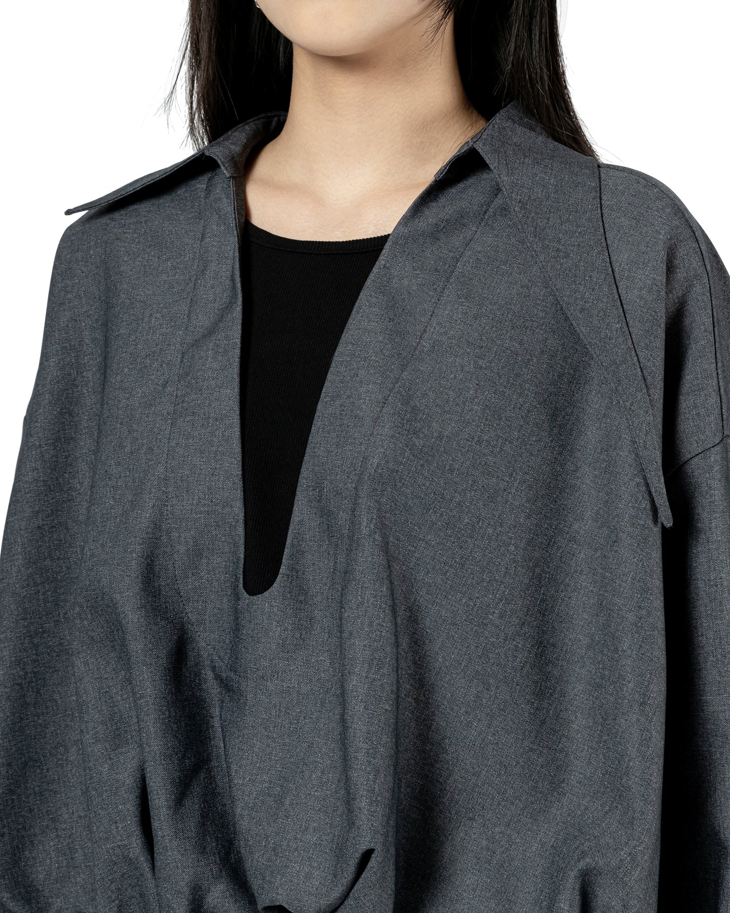 V-neck Overlay Shirt