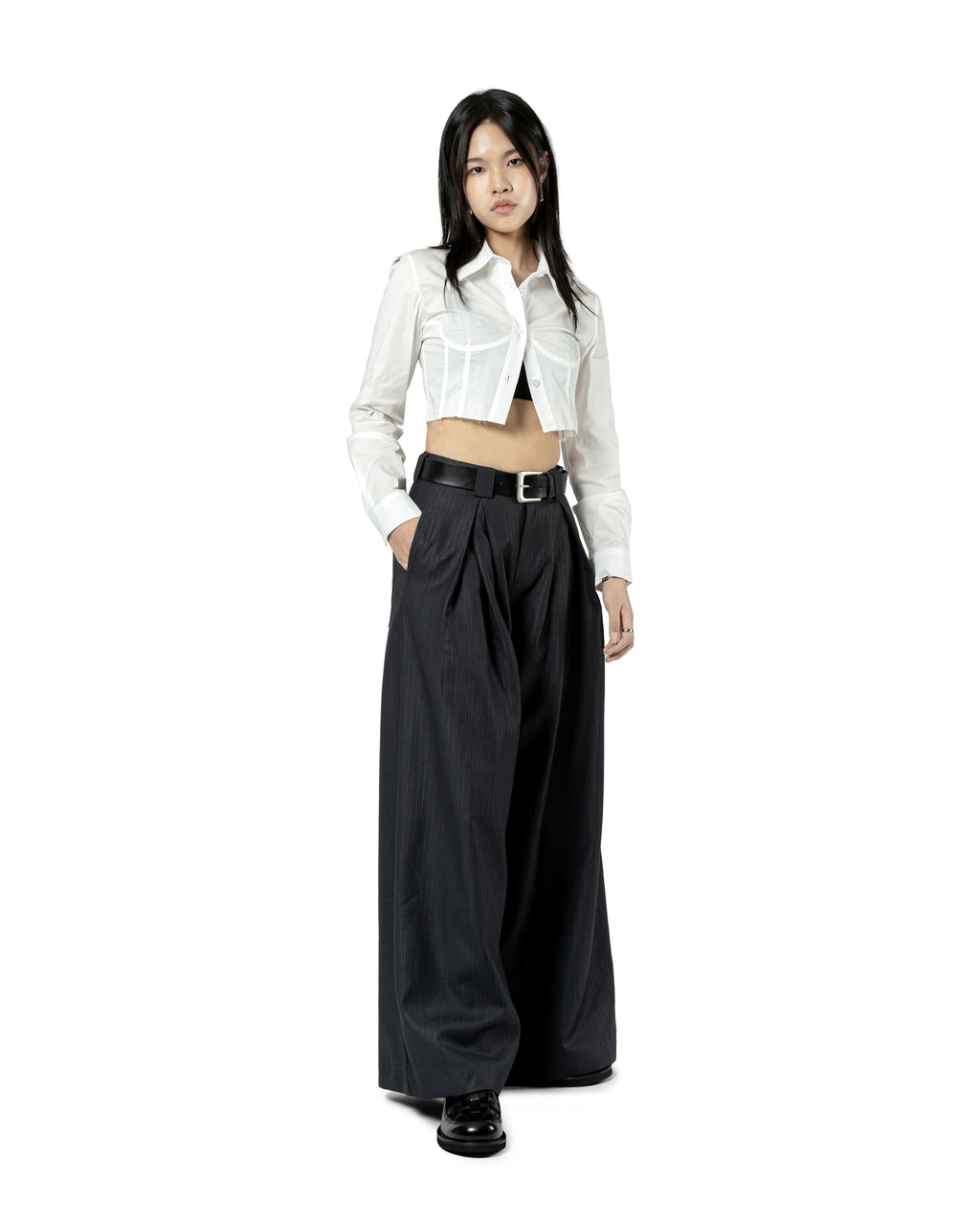 Fitted Crop Shirt