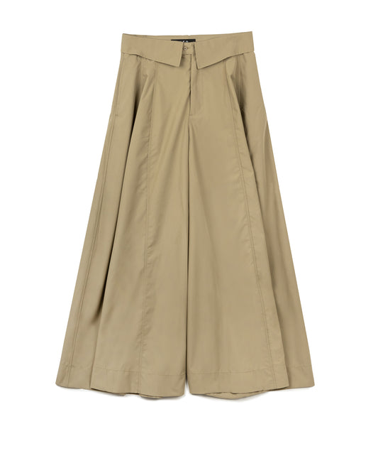 Pleated Culotte Pants