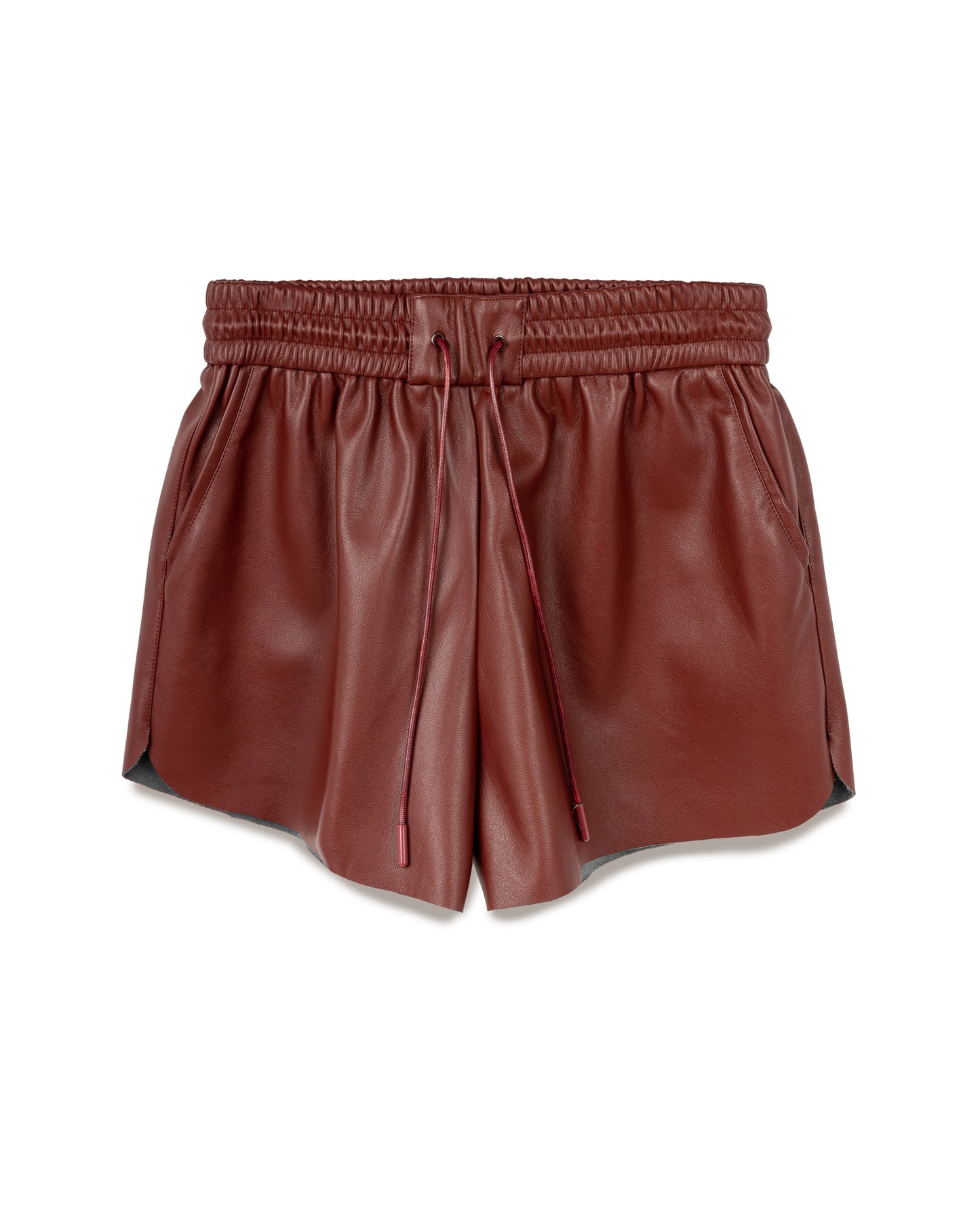 Elastic Leather Short