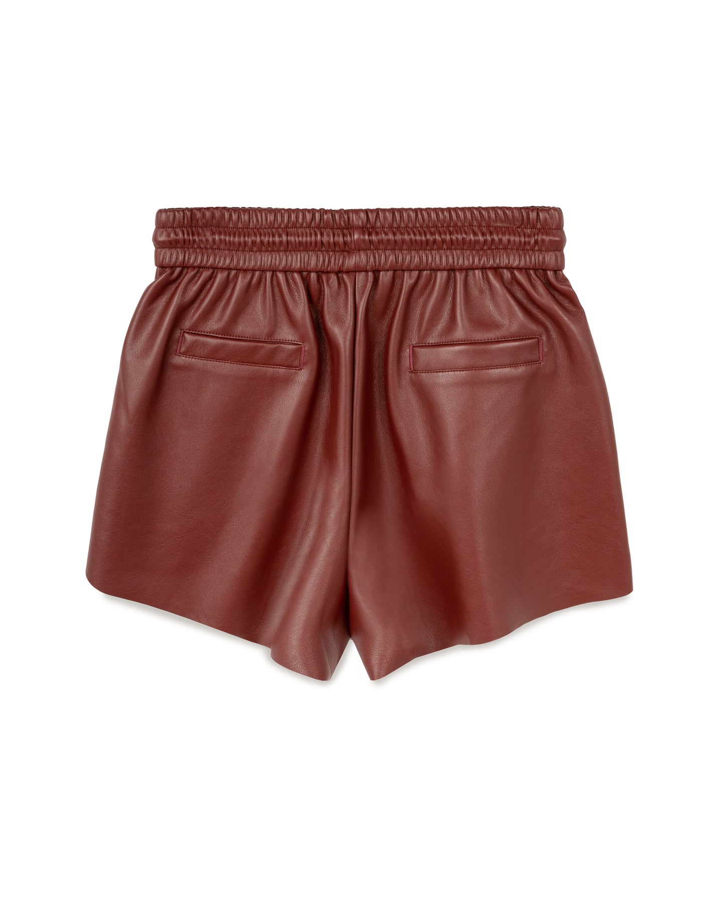 Elastic Leather Short