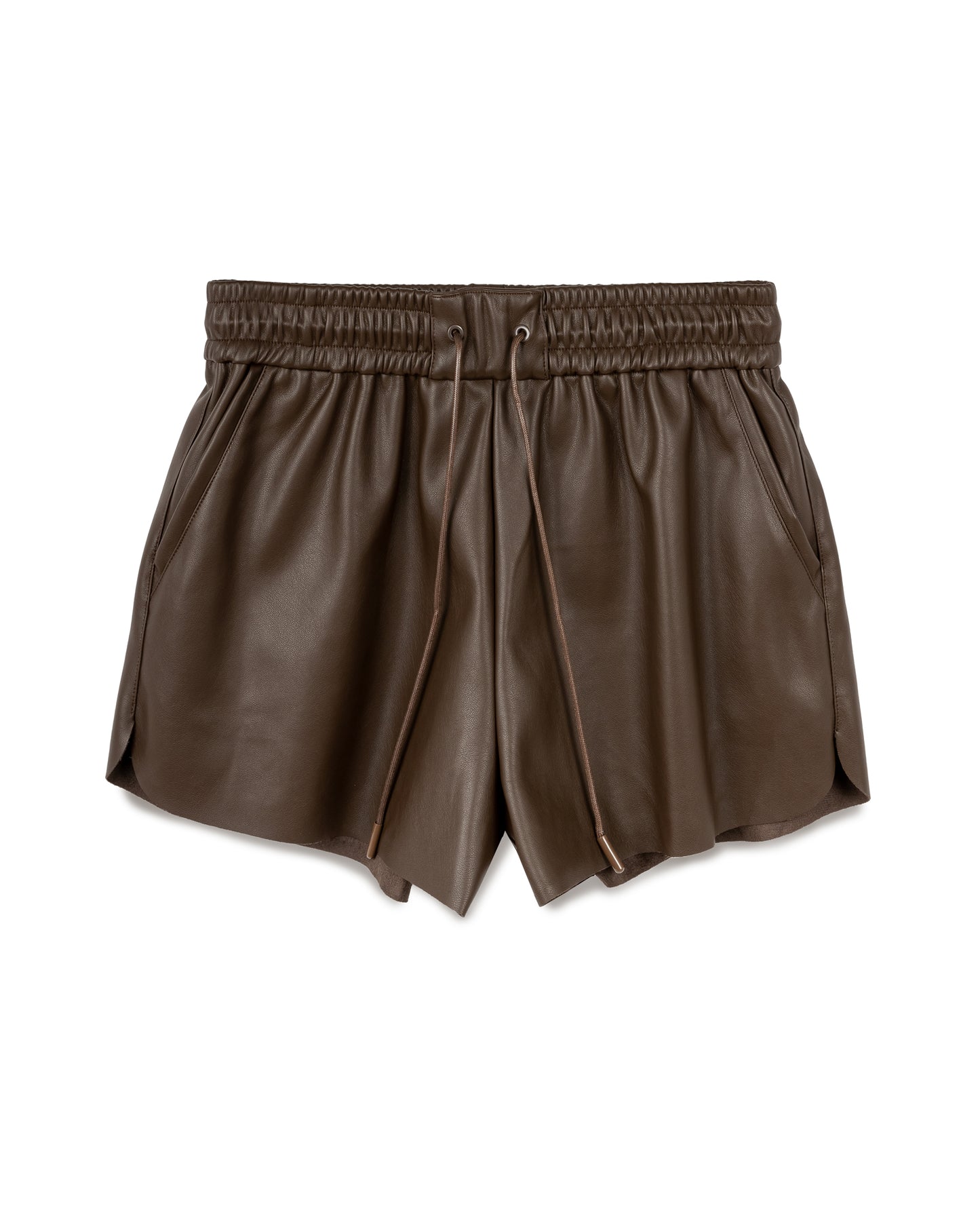 Elastic Leather Short