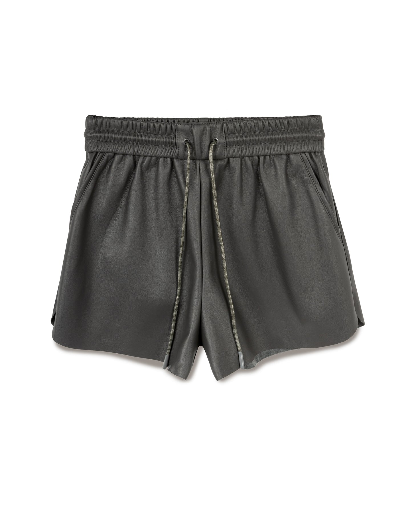 Elastic Leather Short