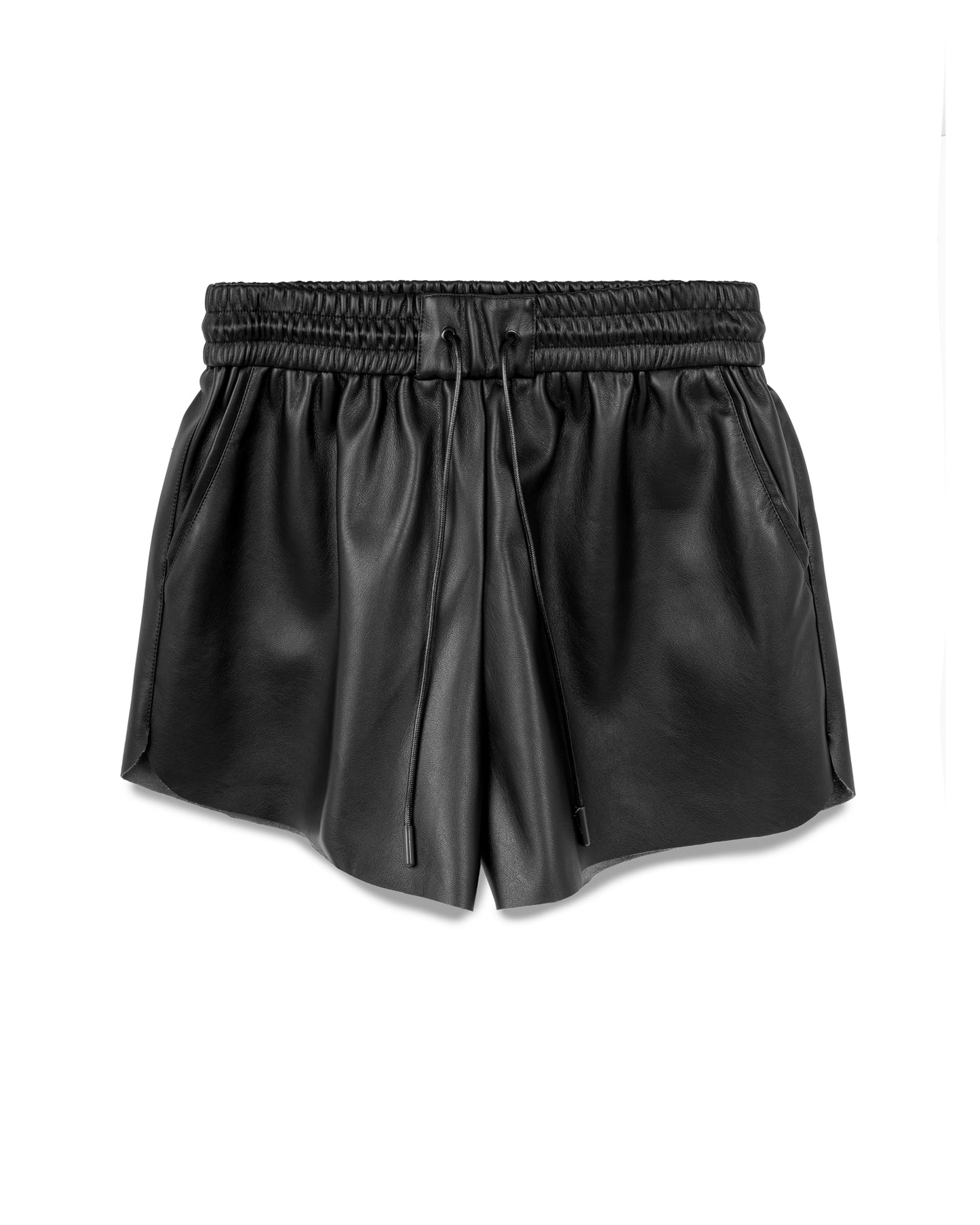 Elastic Leather Short