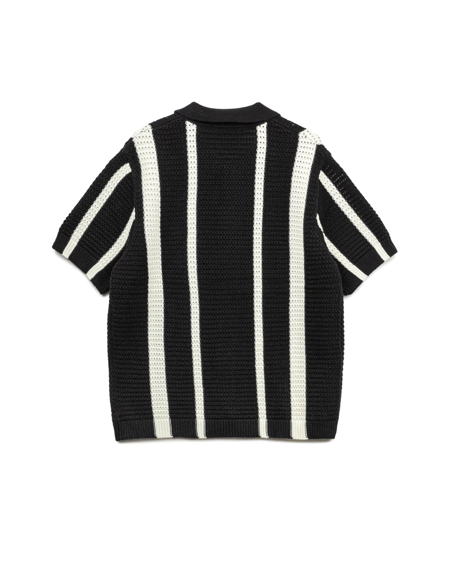 Stripe Knitted Polo Shirt