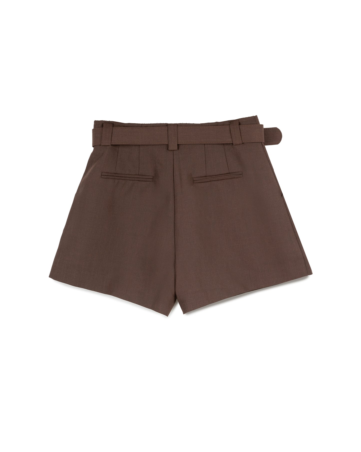 Short Pants with Buckle Belt