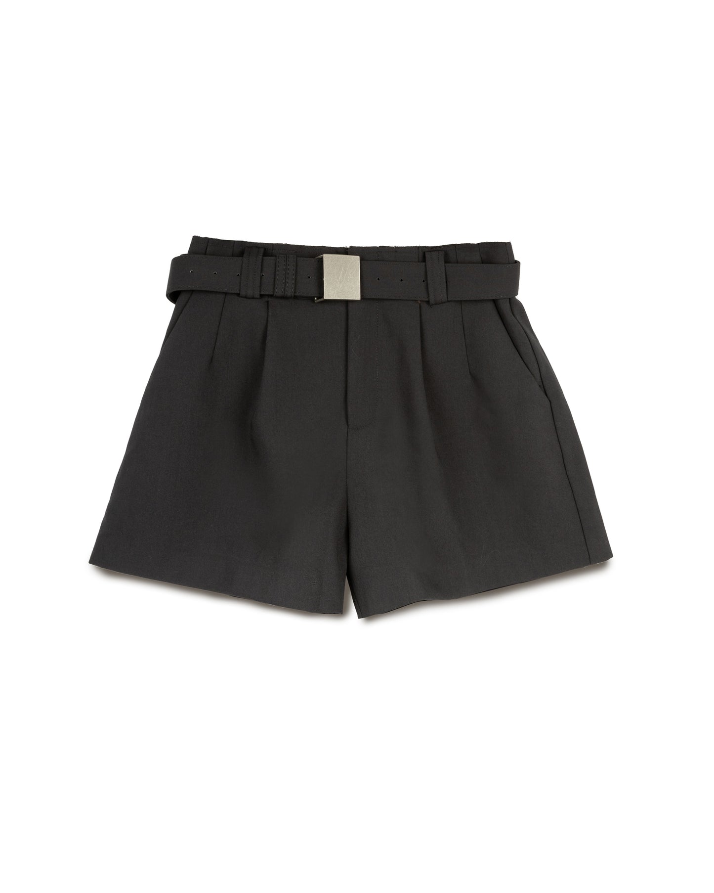 Short Pants with Buckle Belt