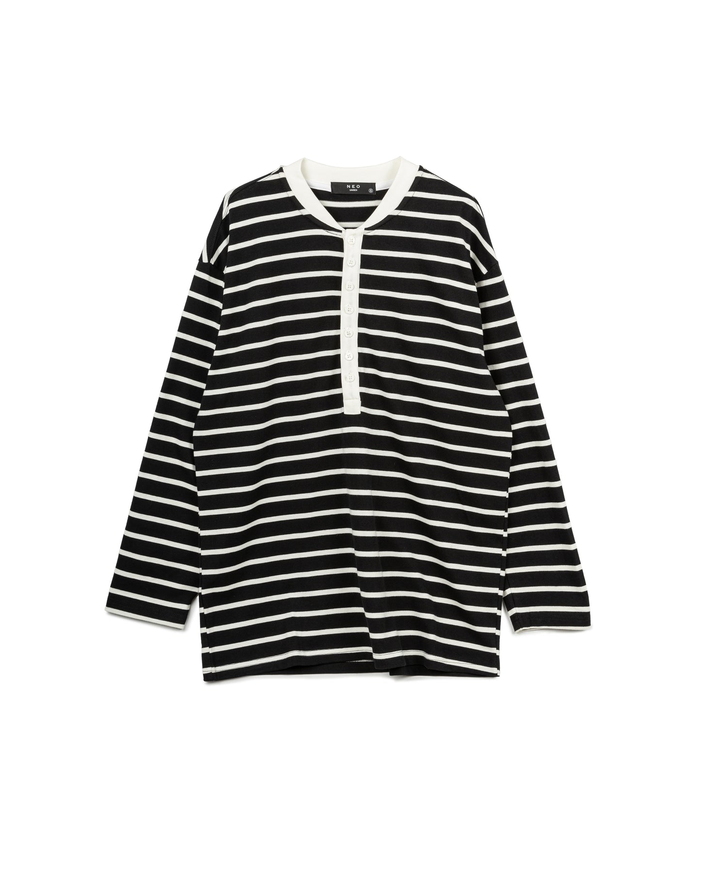 Round Neck Stripe Long Sleeve Top