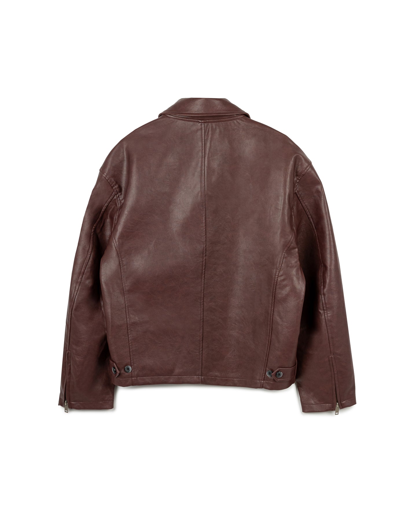 Classic Bomber-Style Leather Jacket