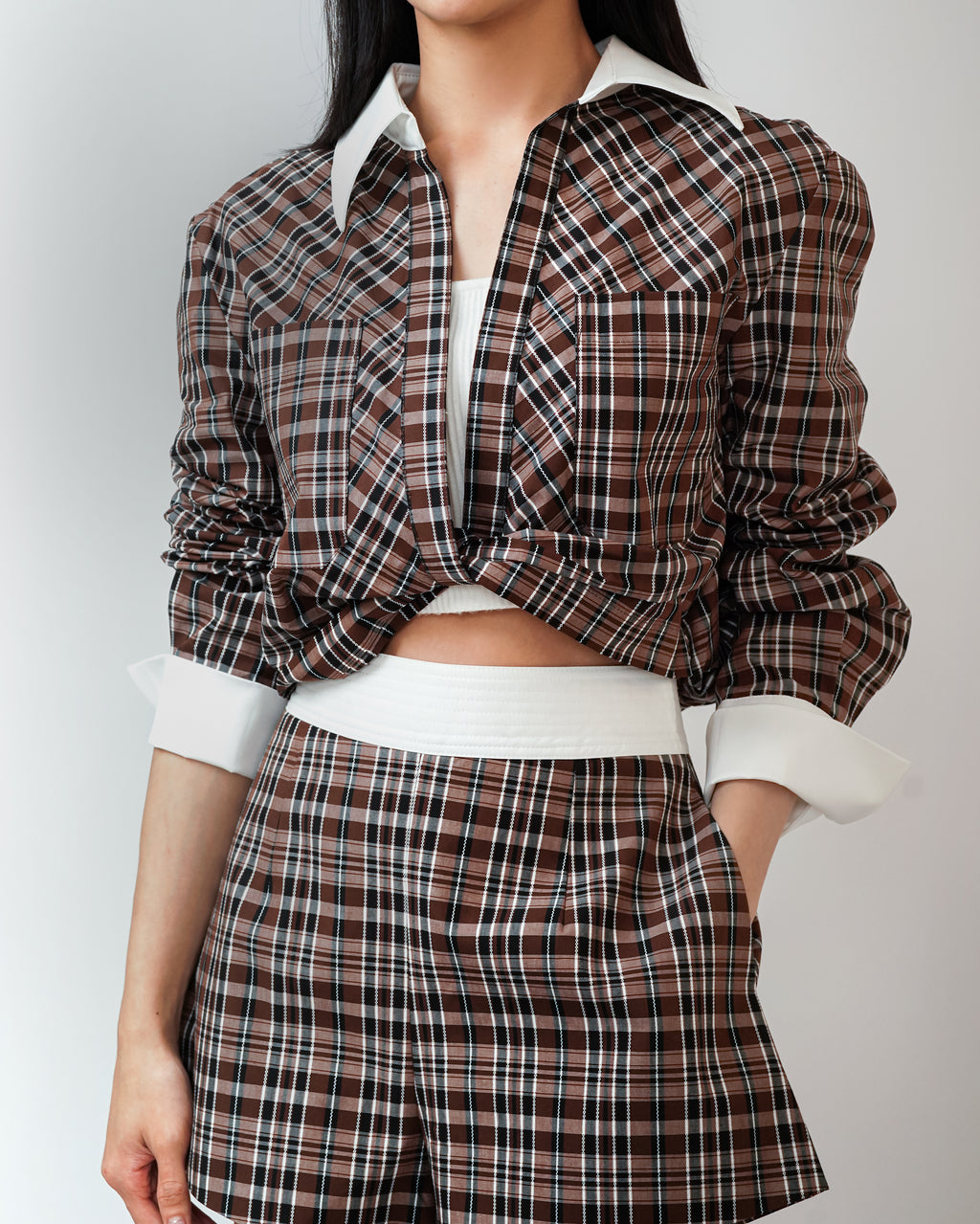 High Waist Lattice Short