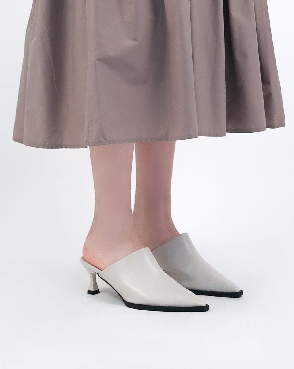 N E O French Stiletto Elegant Baotou Half-Slipper All-Match Shoes