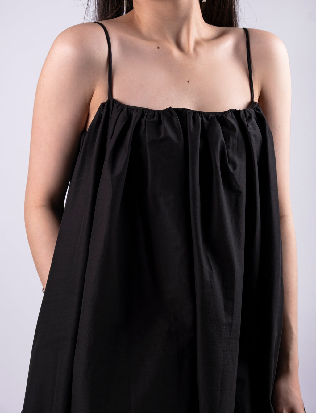 Designer Puffy Strap Dress
