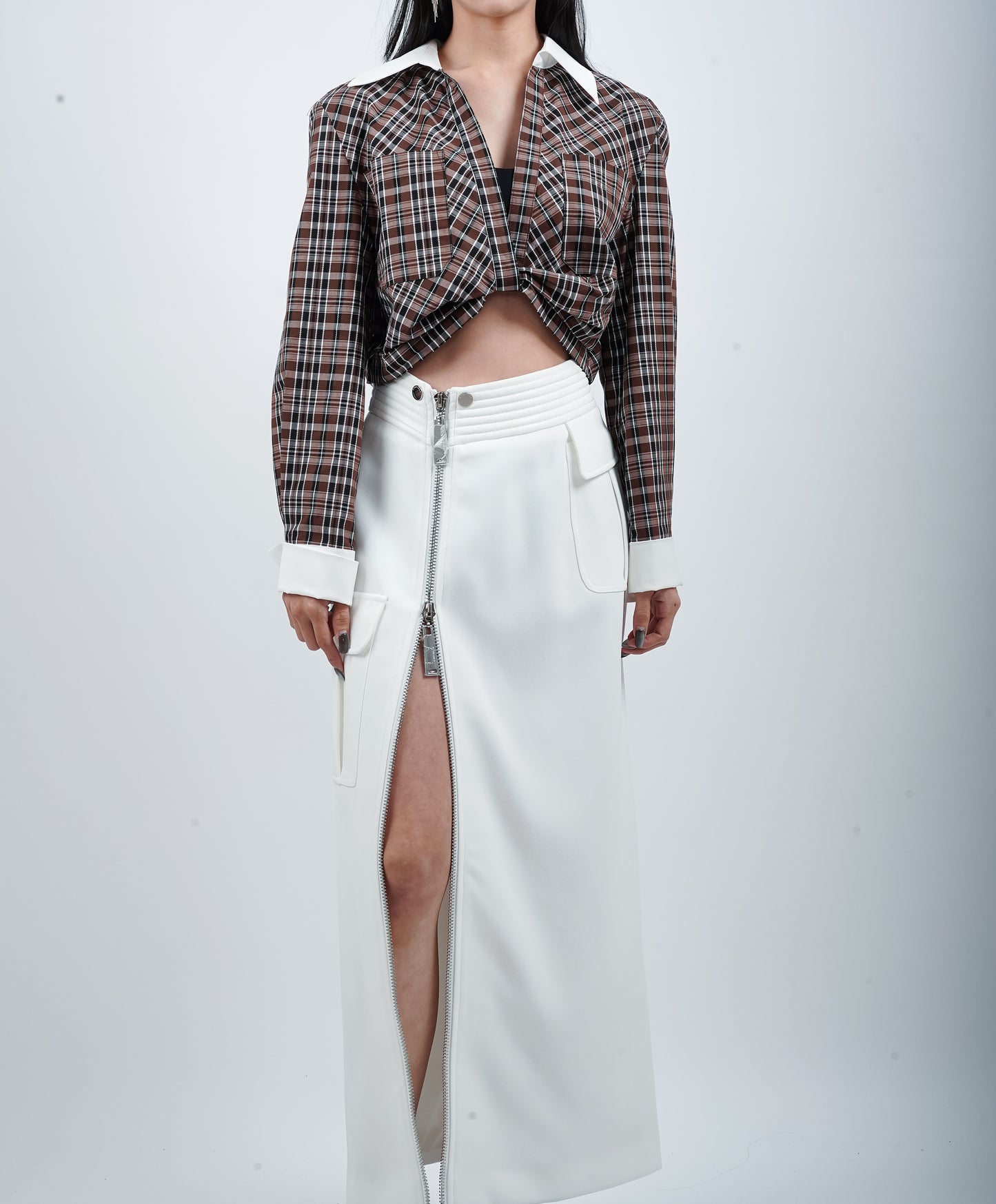 Lattice Crop Shirt