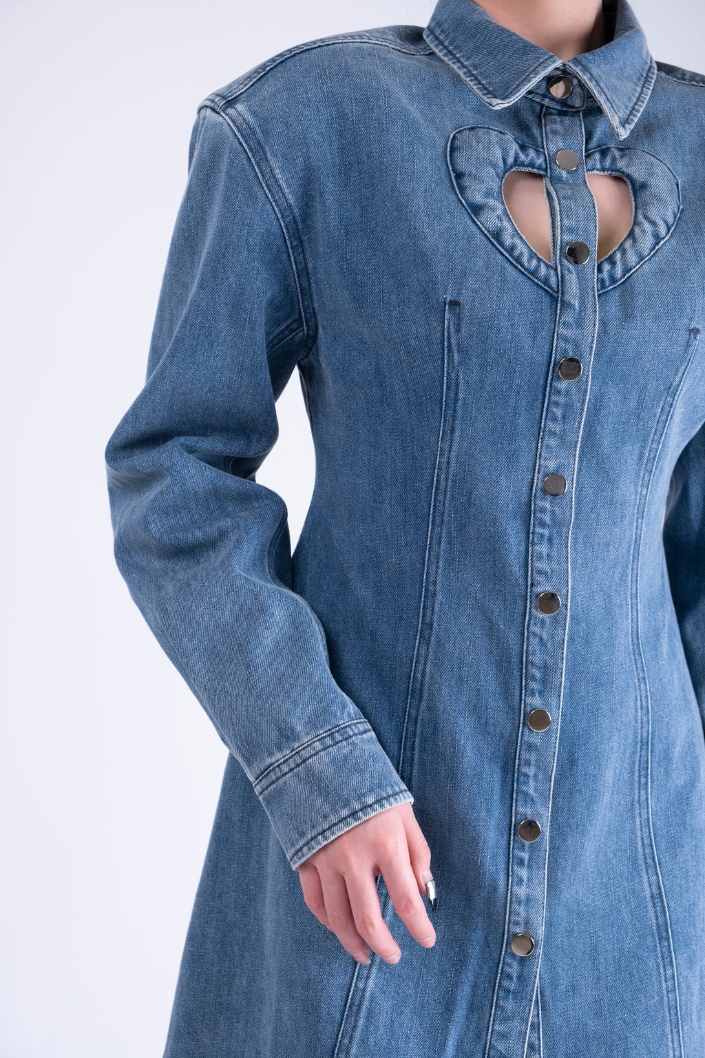 Love Cutout Denim Dress