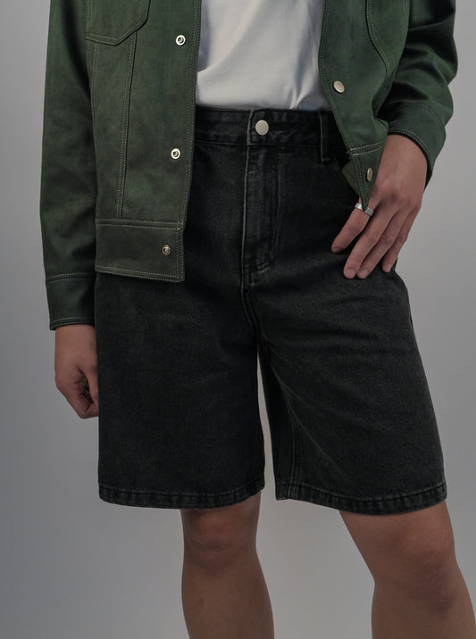 N E O Stitch Line Denim Shorts