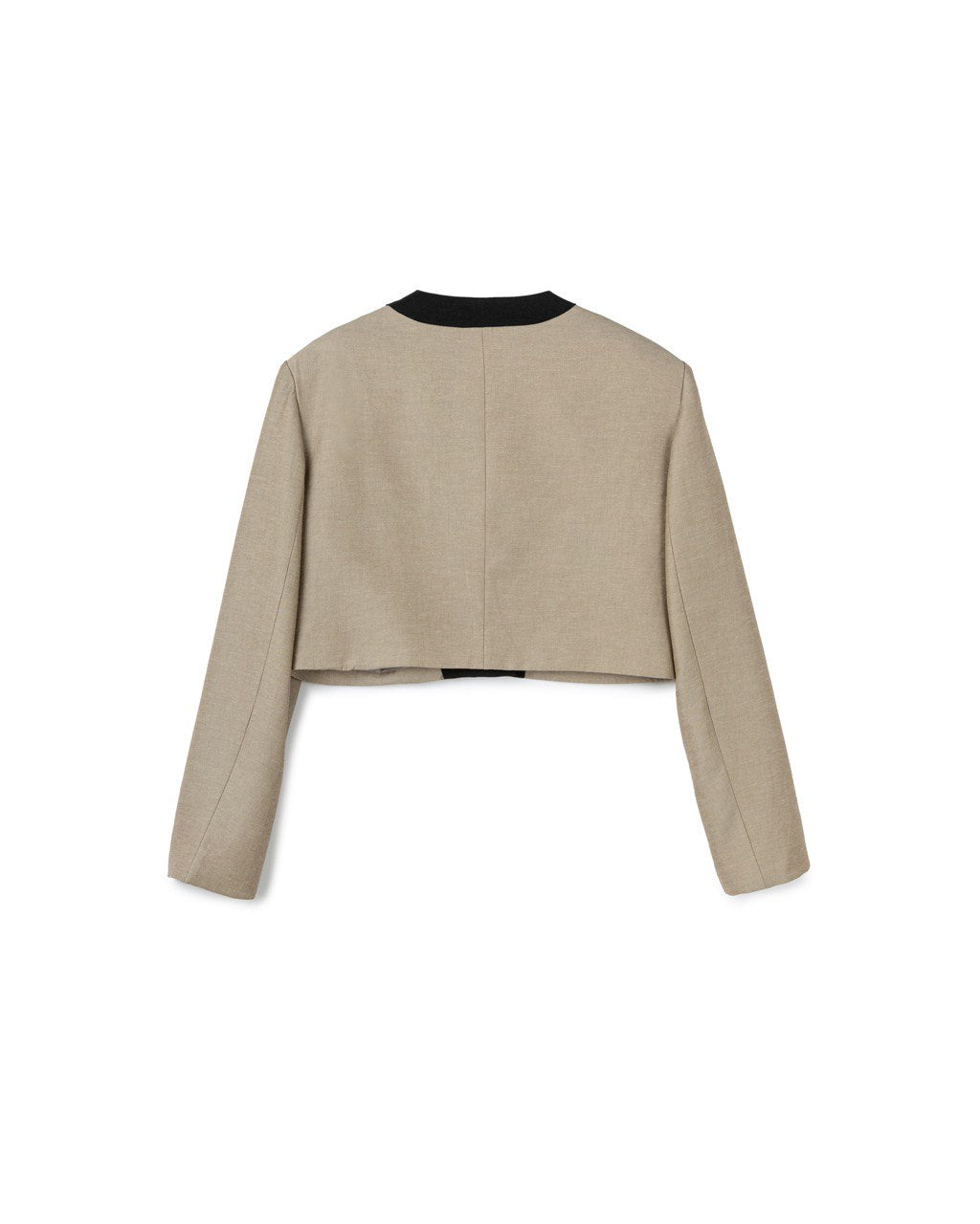 Mono-Trim Cropped Jacket