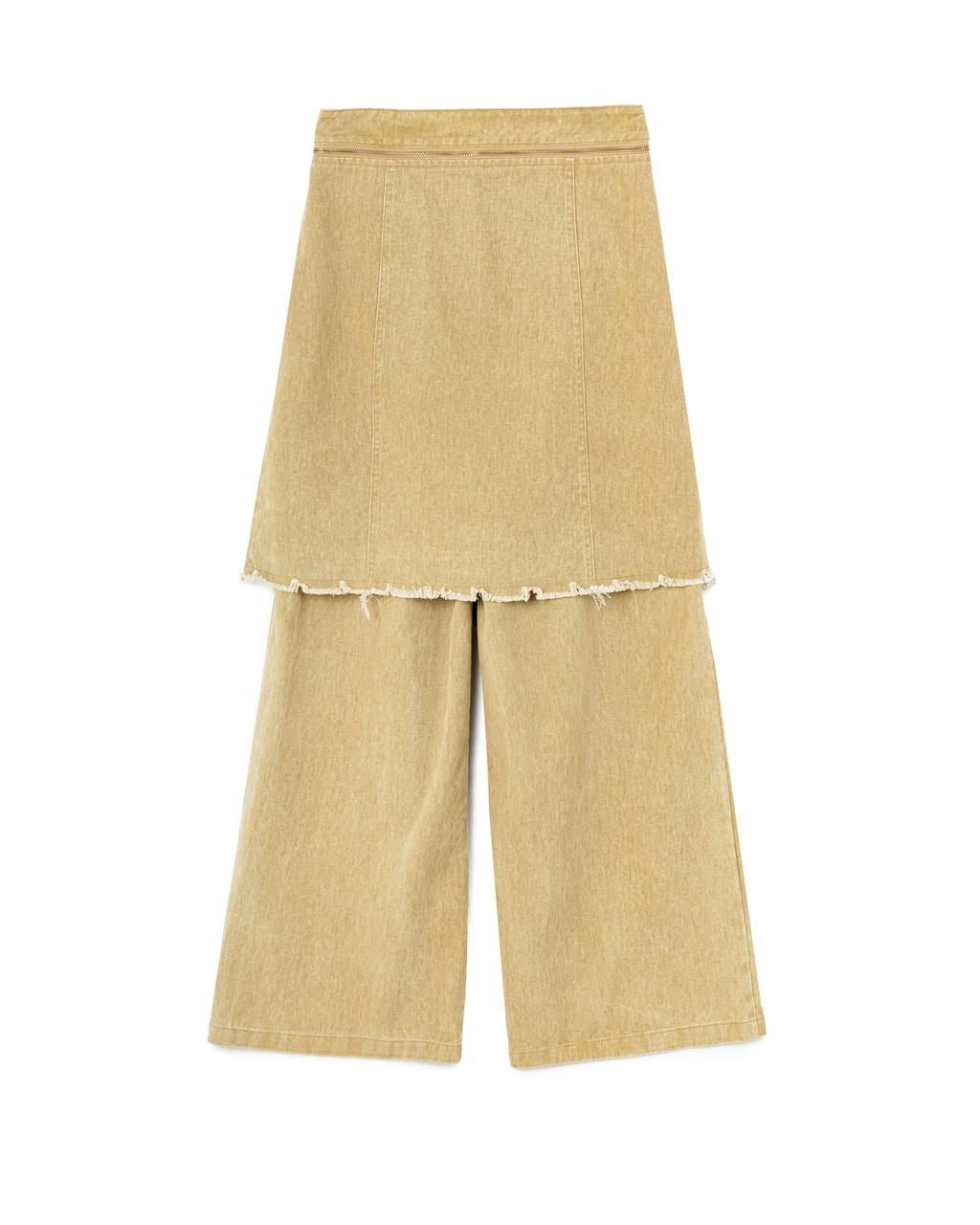 Distressed Wrap Denim Pants